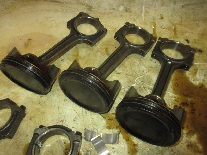 Yamaha 350hp 4 Stroke Outboard Piston and Rod Set of 5 (6AW-00)