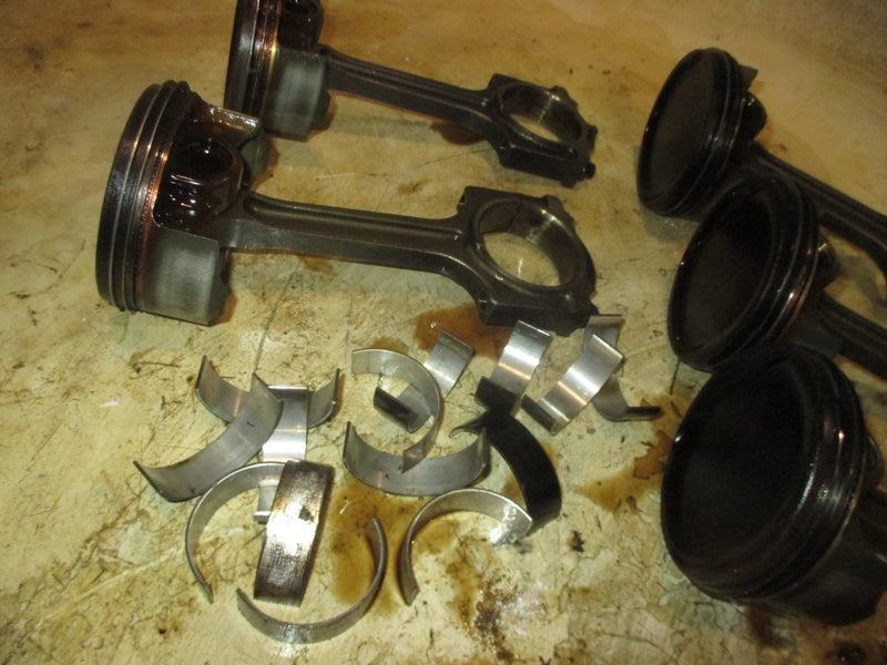 Yamaha 350hp 4 Stroke Outboard Piston and Rod Set of 5 (6AW-00)
