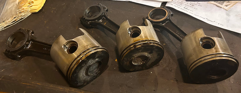 Mercury 200hp optimax 2 stroke outboard port piston set of 3