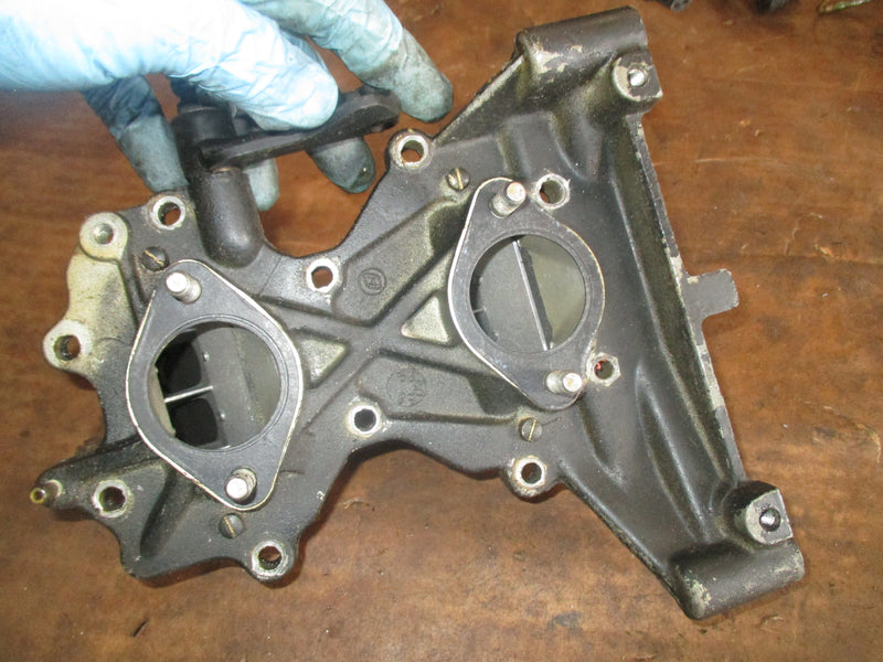 Johnson 40hp 2 stroke outboard intake manifold w/ reeds (391780)