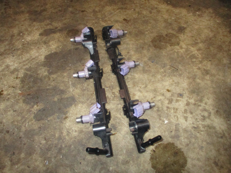 Yamaha 250hp 4 stroke outboard fuel rail and injector set (6P2-13160-10-00)