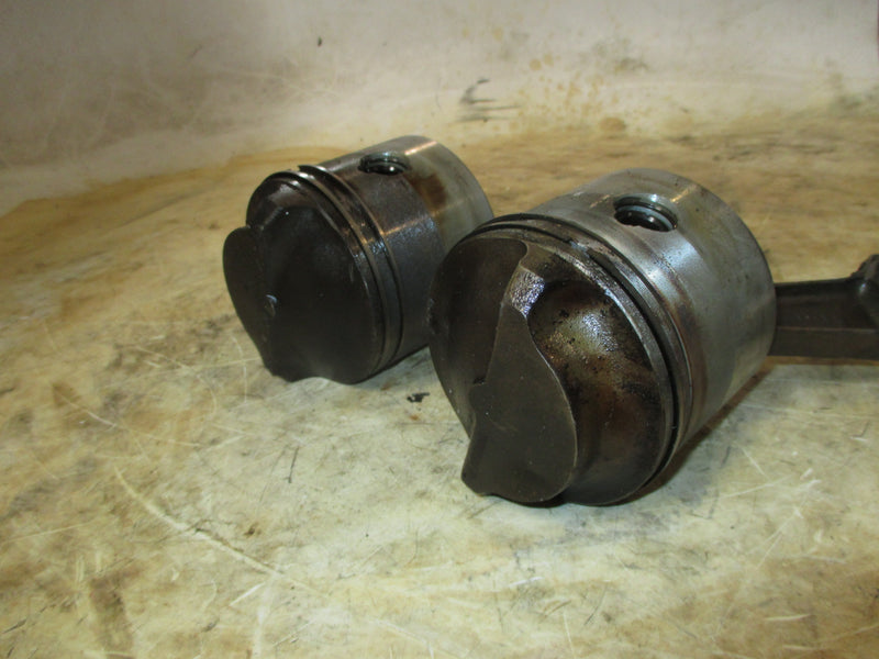 Evinrude 88hp 2 stroke outboard piston and rod set of 2 (328355) (321712)