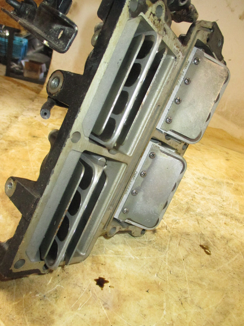 Evinrude 88hp 2 stroke outboard intake manifold and reeds (331833) (186549)