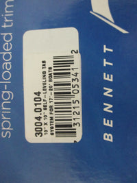 Load image into Gallery viewer, Bennett Marine 10" x 10" self leveling trim tab kit 3004.0104
