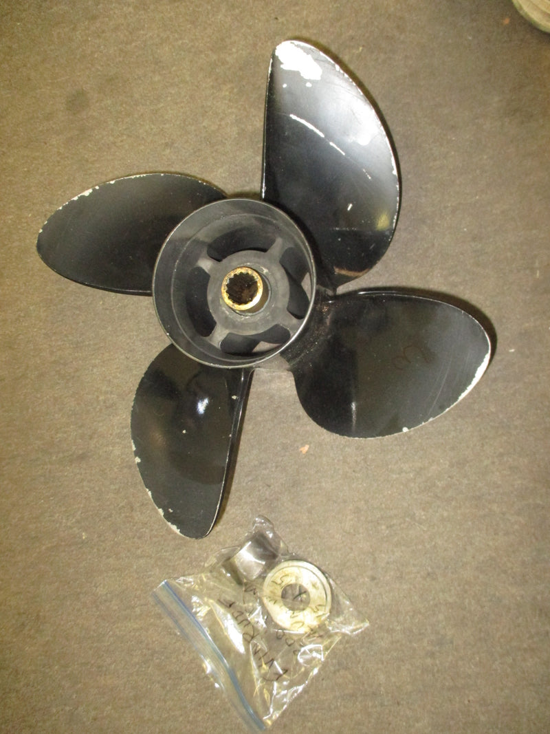Evinrude 200hp 2 stroke 4 blade aluminum propeller 21501530 (15x15)