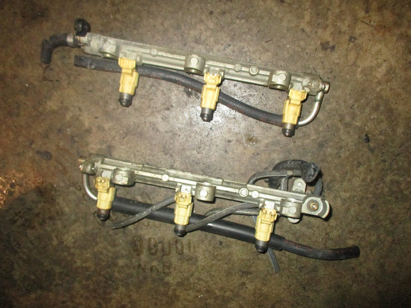 Yamaha 225hp 4 stroke outboard fuel rail and injector set (69J-13170-00-00)