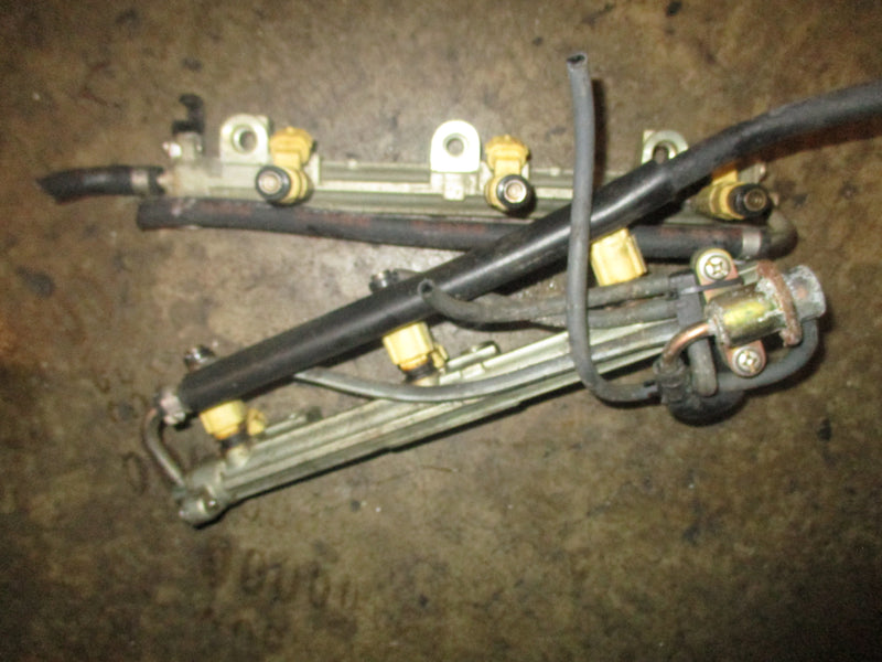 Yamaha 225hp 4 stroke outboard fuel rail and injector set (69J-13170-00-00)