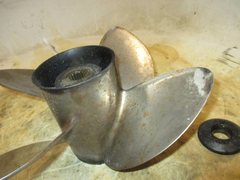 Evinrude 135hp Ficht 2 stroke outboard offshore stainless steel propellor