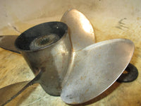 Load image into Gallery viewer, Evinrude 135hp Ficht 2 stroke outboard offshore stainless steel propellor
