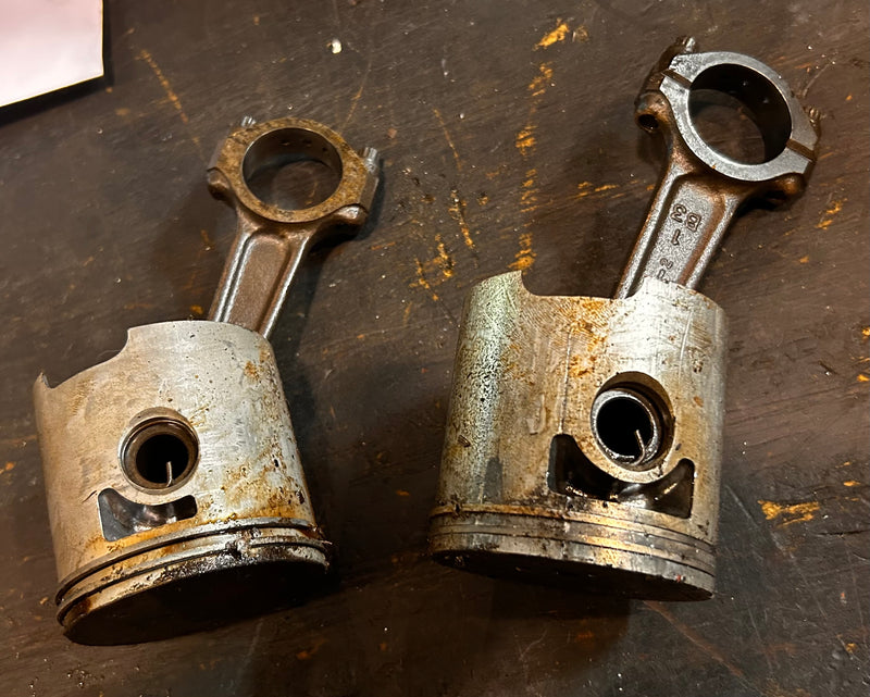 Mercury Mariner 25hp 2 Stroke outboard piston and rod set of 2 (9104A17)
