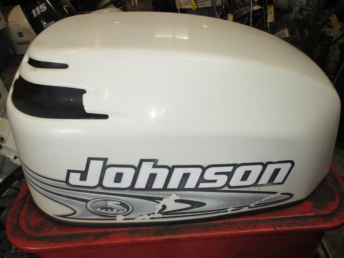 Johnson 90hp ocean pro 2 stroke outboard top cowling