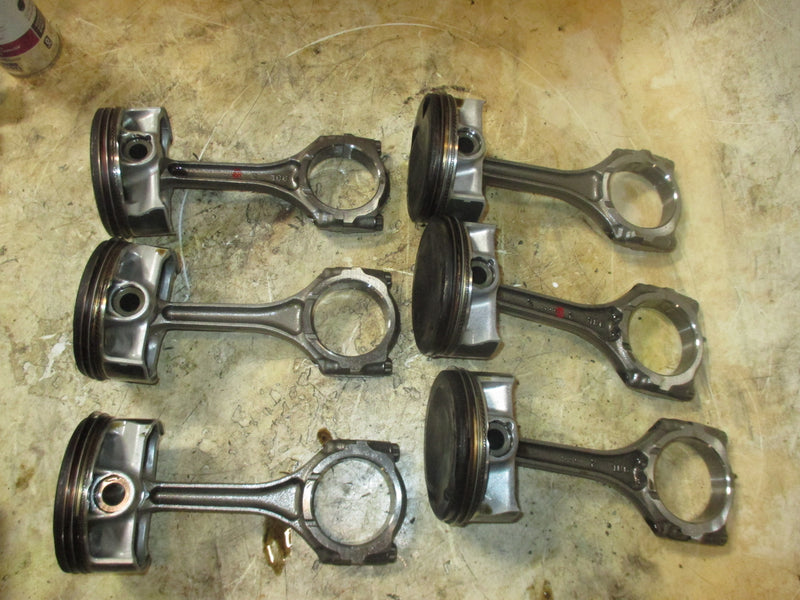 Suzuki DF350A 350hp 4 Stroke outboard Piston and Rod Set of 6