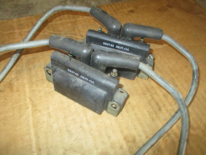 Evinrude 90-115hp 2 stroke 60 degree outboard Dual Ignition coil set 583740