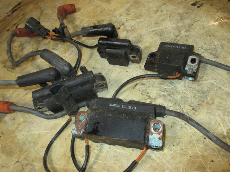 Evinrude 135hp Ficht 2 stroke outboard ignition coil set (586738)