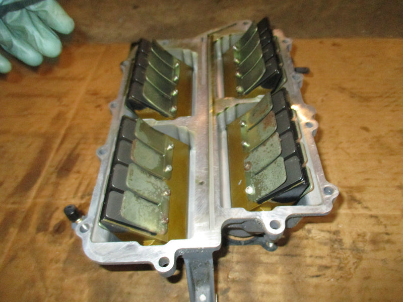 Yamaha 115hp 2 stroke outboard intake manifold w/ reeds (6E5-13641-11-1S)