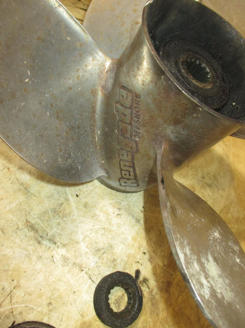 Evinrude 135hp Ficht 2 stroke outboard 4 blade counter stainless steel