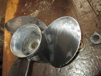 Load image into Gallery viewer, Mercury 40hp 2 stroke outboard aluminum propeller (10 3/8 x 14)
