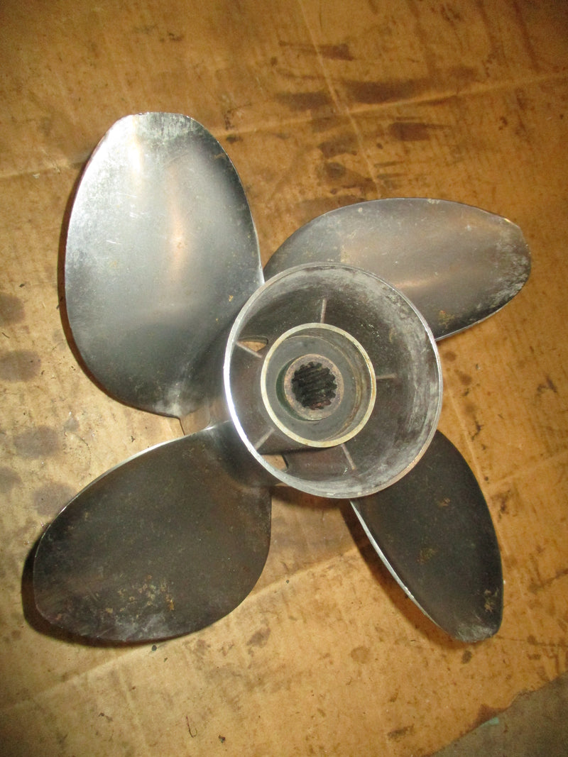 Suzuki DF90 -140 outboard 13.5 x 19P 4 blade COUNTER powertech propeller