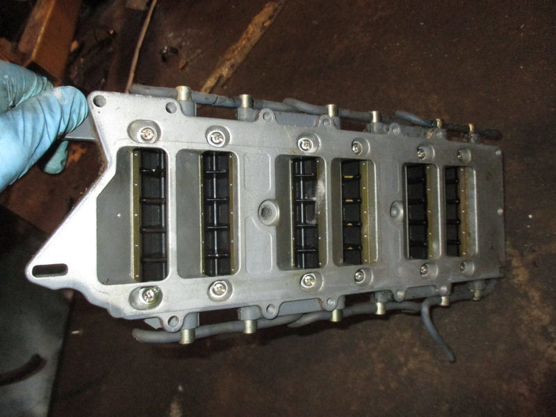 Yamaha 150hp OX66 outboard intake manifold and reeds (65L-13624-01-18)