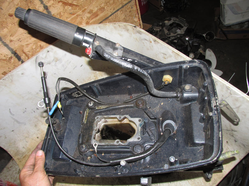 Evinrude 4hp 2 Stroke Outboard Midsection w/ Tiller Handle