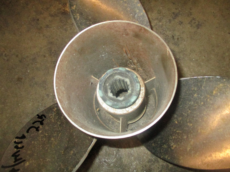 Yamaha/mercury 225hp 4 stroke outboard stainless steel propeller (14x19)