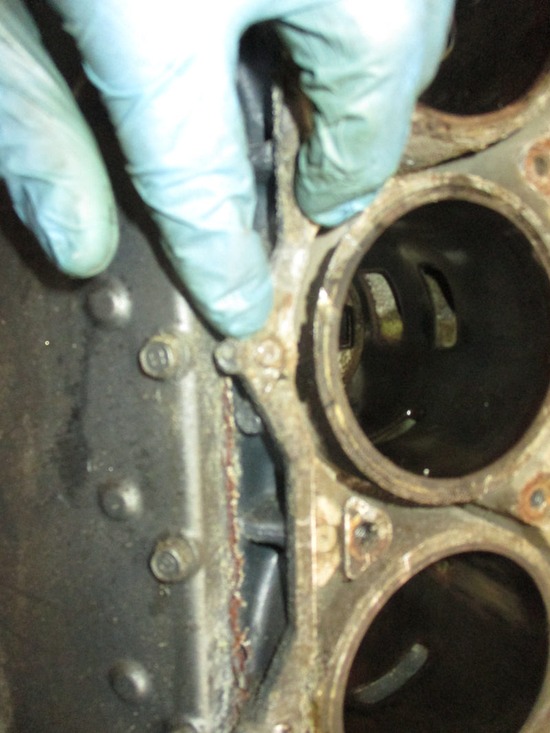 Yamaha 200hp OX66 2 stroke outboard crankcase block