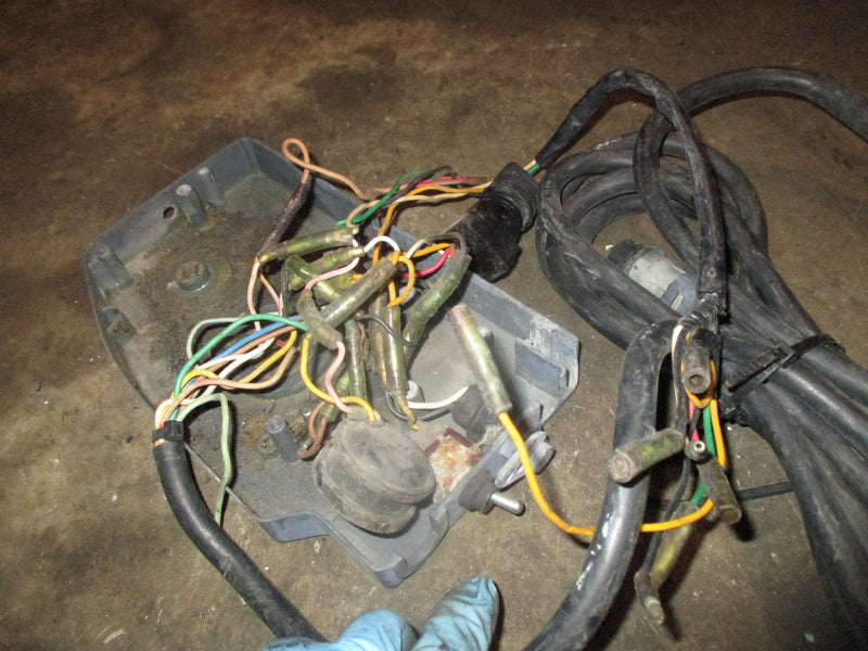 Yamaha outboard 703 side mount partial control box with harness #57