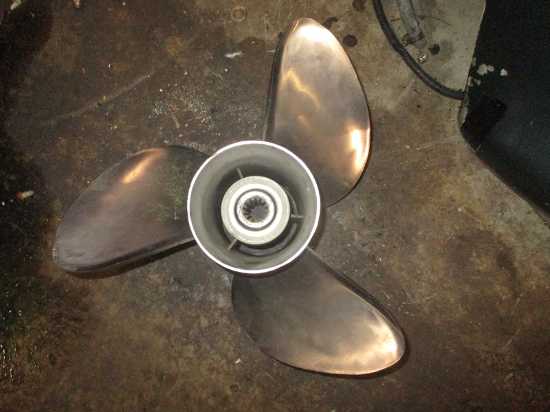 Evinrude 140hp outboard viper stainless steel prop (763930) 13 7/8 x 17