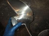 Load image into Gallery viewer, Evinrude 140hp outboard viper stainless steel prop (763930) 13 7/8 x 17
