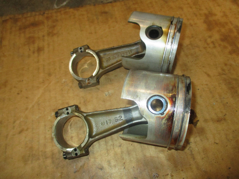 Evinrude 70hp 2 stroke outboard piston and rod set of 2