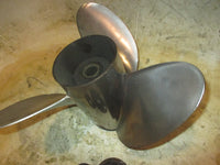 Load image into Gallery viewer, Evinrude 200hp Ocean Pro 2 Stroke Outboard Raker Stainless Steel Prop (394755)
