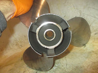 Load image into Gallery viewer, Evinrude 200hp Ocean Pro 2 Stroke Outboard Raker Stainless Steel Prop (394755)
