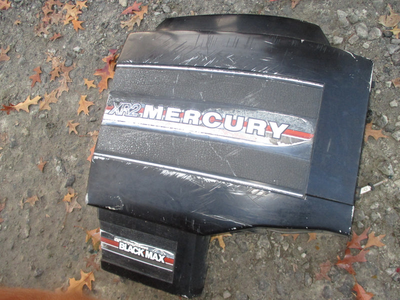 Mercury XR2 Black Max outboard starboard clam shell cowling #12
