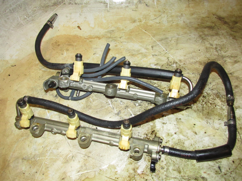 Yamaha 225hp 4 Stroke Outboard Fuel Rail and Injector Set (69J-13761-00-00)