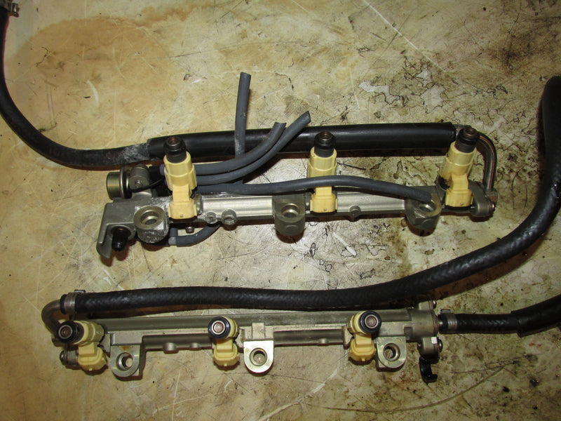 Yamaha 225hp 4 Stroke Outboard Fuel Rail and Injector Set (69J-13761-00-00)