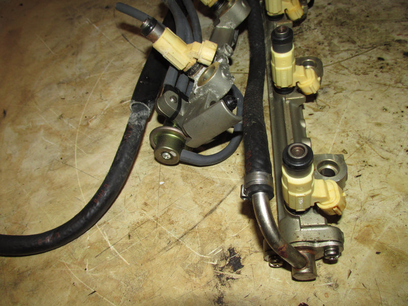 Yamaha 225hp 4 Stroke Outboard Fuel Rail and Injector Set (69J-13761-00-00)