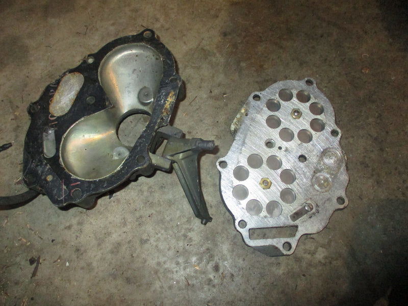 Johnson 20hp 2 stroke outboard intake manifold and reeds (384201)
