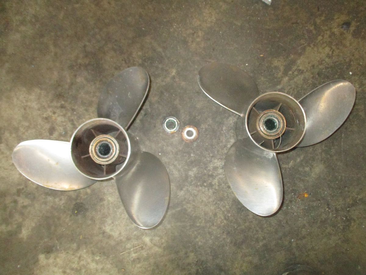 Honda BF225A outboard stainless steel propeller set 3x15.25 x 19