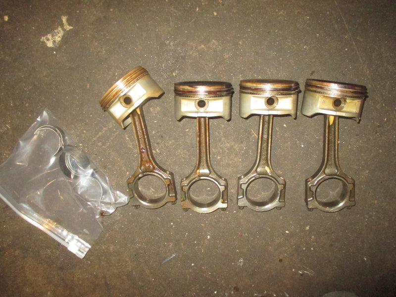 Yamaha 80hp 4 Stroke Outboard Piston and Rod Set of 4 (67F-00)