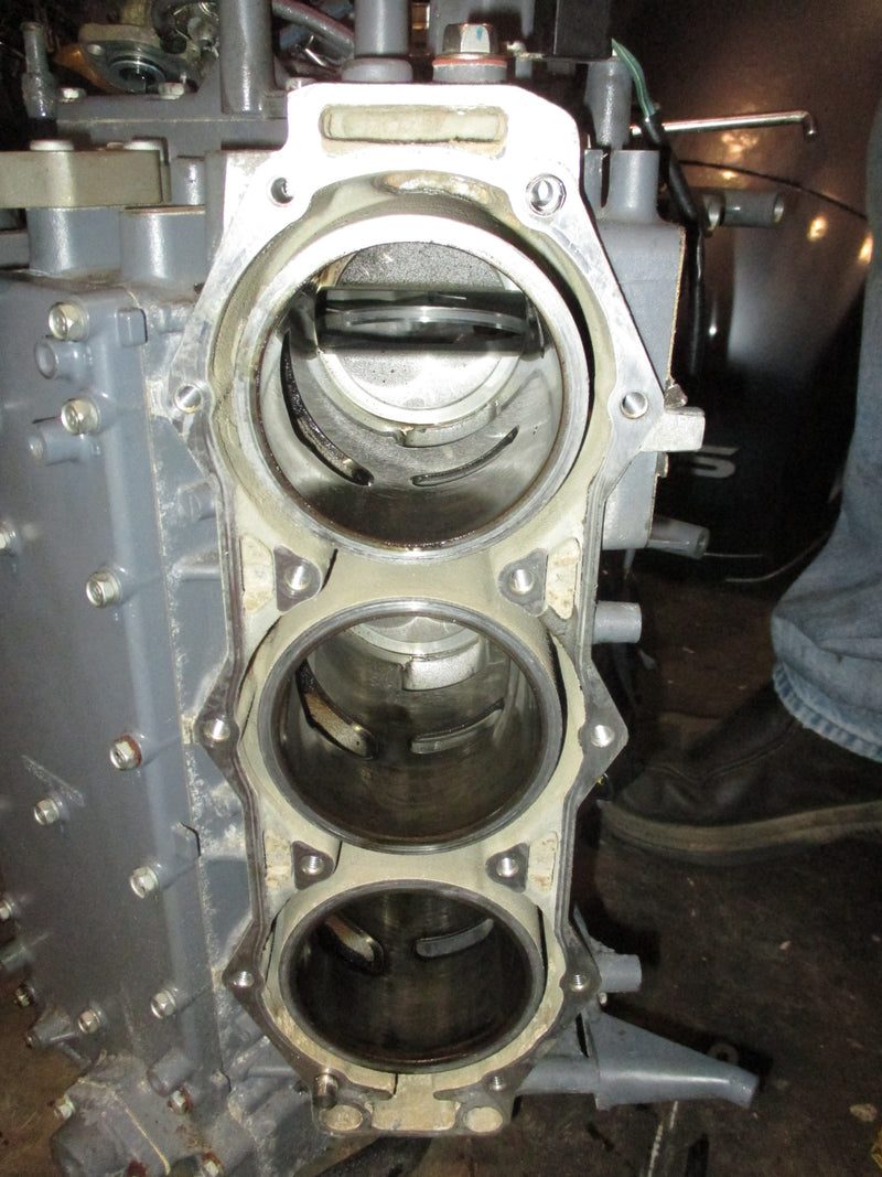 Yamaha 200hp HPDI outboard crankcase block