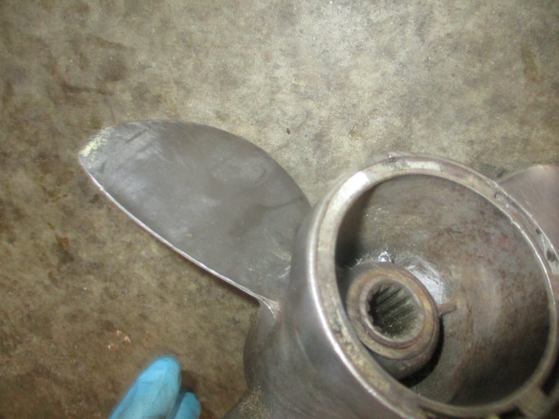 Evinrude 35hp 2 stroke outboard stainless propeller 10.5 x 11 (387523)