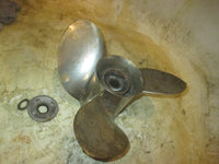 Load image into Gallery viewer, Suzuki DF140 140hp 4 Stroke Outboard Counter Rotation Stainless Propeller 14X18
