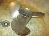 Load image into Gallery viewer, Suzuki DF140 140hp 4 Stroke Outboard Counter Rotation Stainless Propeller 14X18
