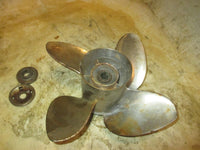 Load image into Gallery viewer, Suzuki DF60 60hp 4 Stroke Outboard Powertech 4 Blade Stainless Propeller
