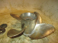 Load image into Gallery viewer, Suzuki DF60 60hp 4 Stroke Outboard Powertech 4 Blade Stainless Propeller
