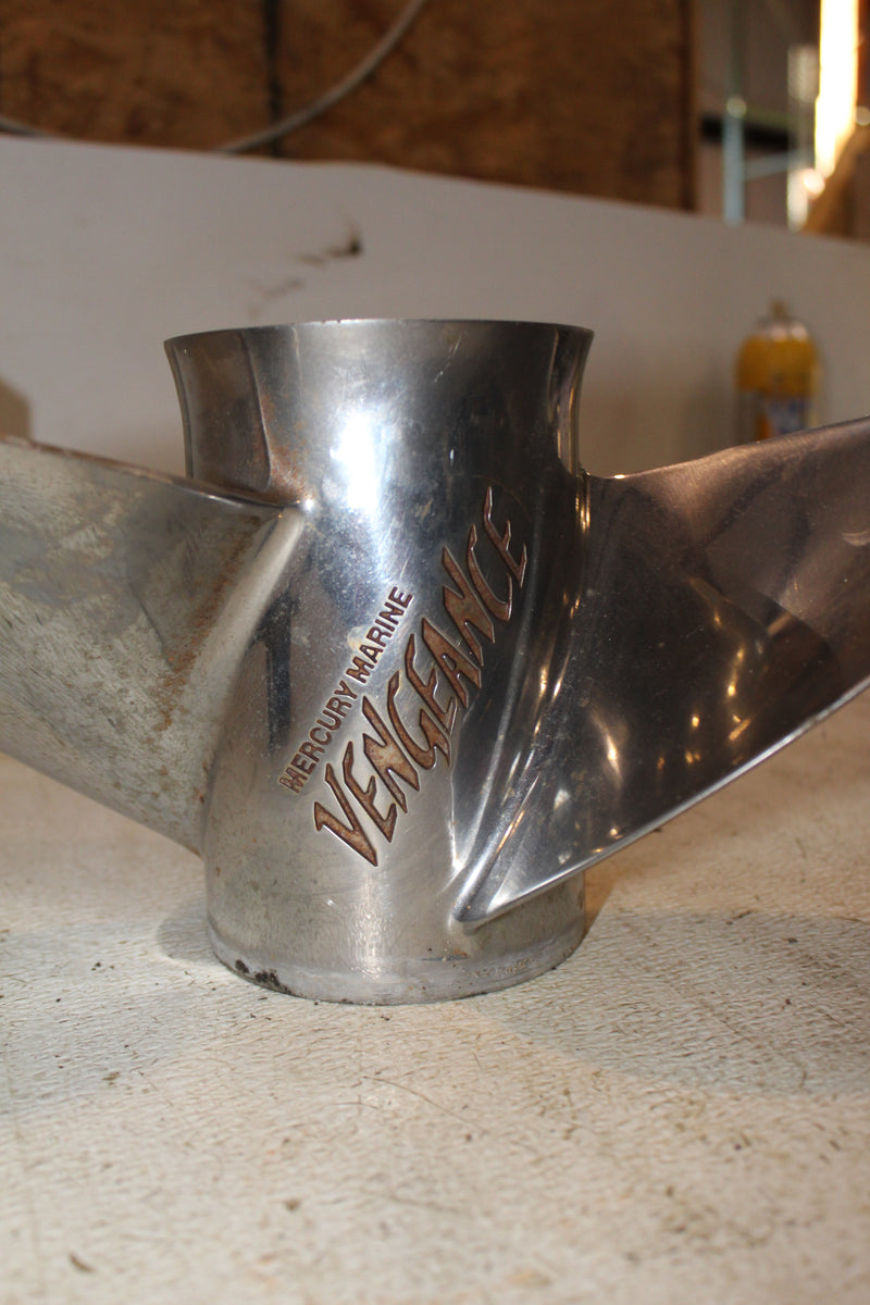 Mercury 90hp 2 Stroke Outboard Vengeance Stainless Propeller (48-16988-18P)