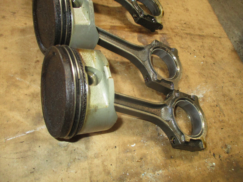 Mercury 90hp 4 stroke outboard piston and rod set of 4 6D8-00