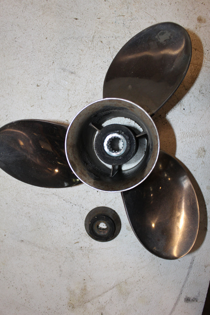 Mercury Optimax 150hp 2 Stroke Outboard Mirage Counter Stainless Propeller