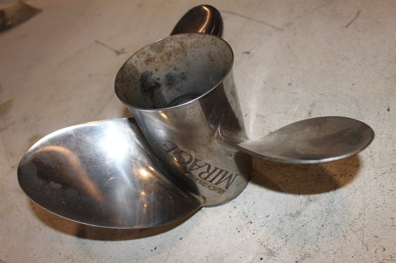 Mercury Optimax 150hp 2 Stroke Outboard Mirage Counter Stainless Propeller