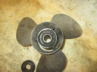 Load image into Gallery viewer, Johnson 130hp 2 stroke outboard stainless steel propellor (176627-14 3/4x19)
